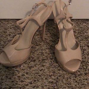 Never worn nude patent heels!